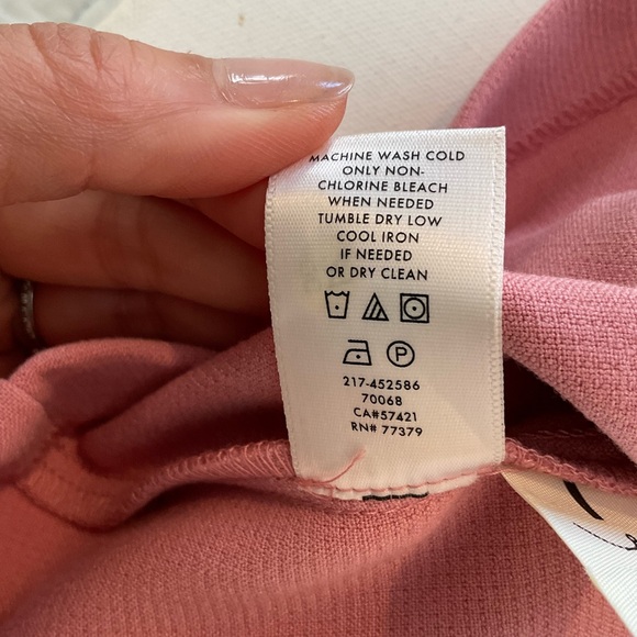 NWT Ann Taylor Women’s 12 Petite Long Bell Sleeve Flare Dress Pink Sea Shell - Picture 11 of 16